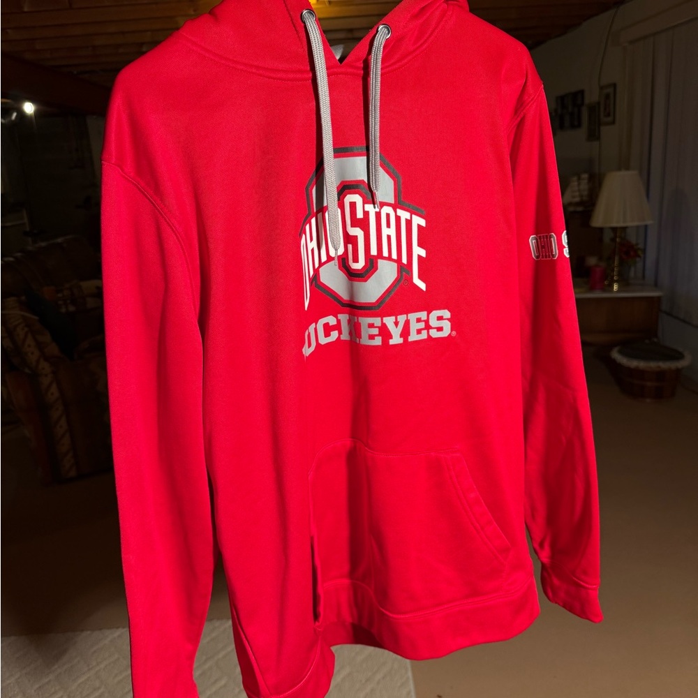 Colosseum Red Ohio State Hoodie